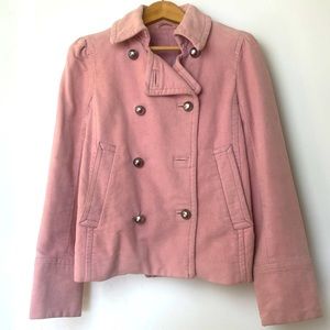 Short Peacoat Dusty Rose (with missing button)